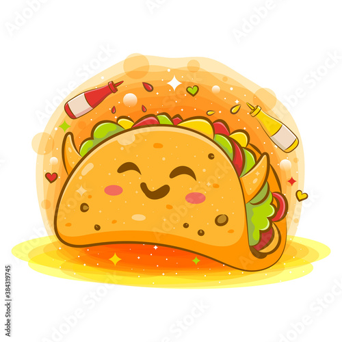 Sandwich cute kawaii cartoon