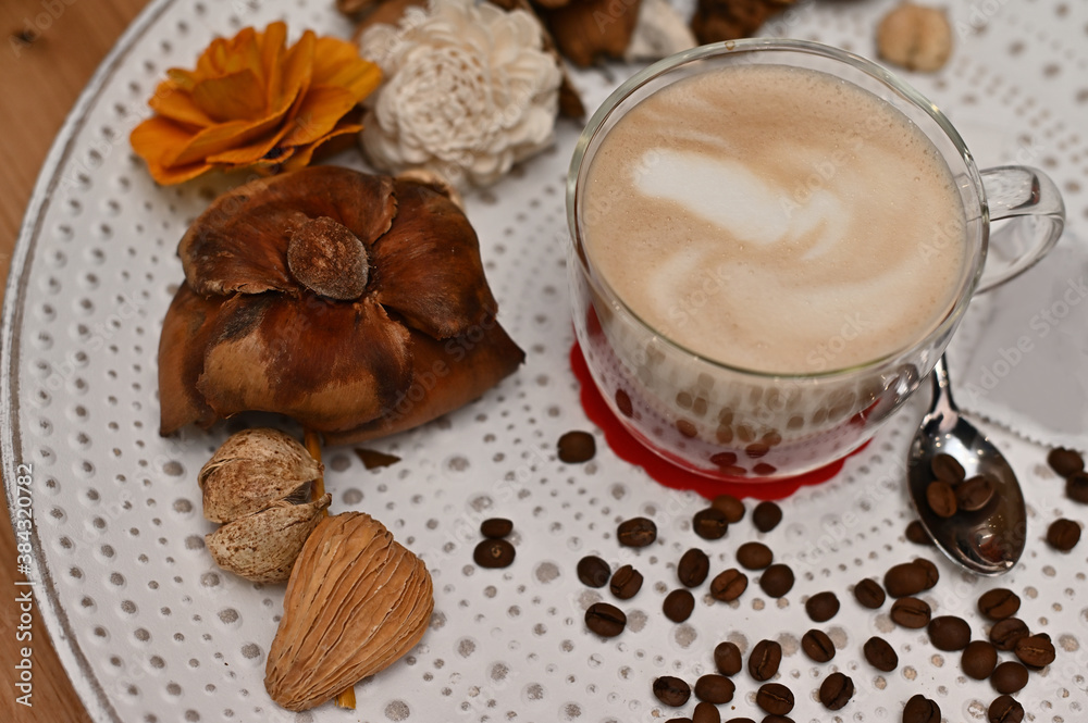 cup of coffee with cinnamon cup of coffee with cinnamon