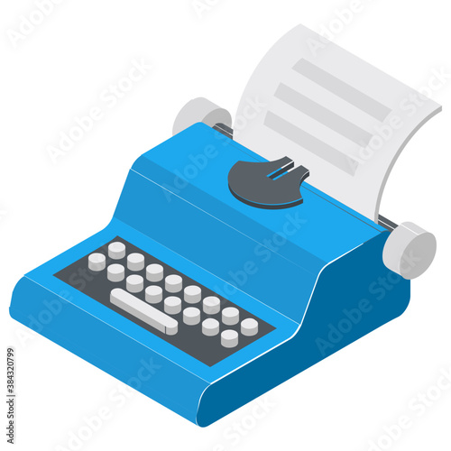 
A printer or a fax machine flat icon
