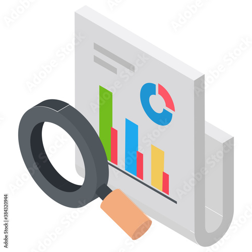 
A data analysis chart denoting analytics 
