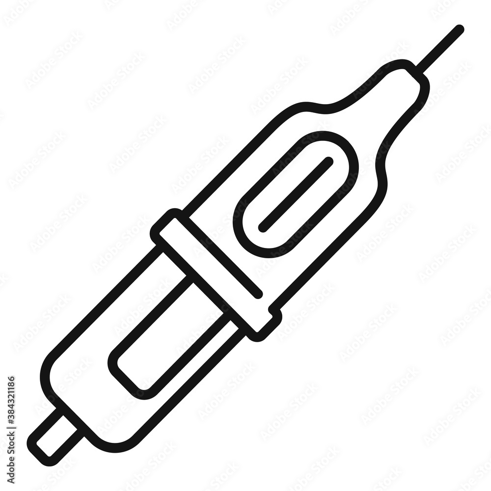Tattoo modern needle icon. Outline tattoo modern needle vector icon for web design isolated on white background Tattoo modern needle icon. Outline tattoo modern needle vector icon for web design isolated on white background