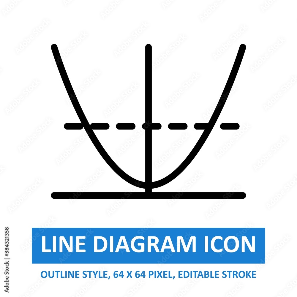 line diagram icon outline style on white background. chart and diagram vector illustration. base 64 x 64 pixels. expanded. line diagram icon outline style on white background. chart and diagram vector illustration. base 64 x 64 pixels. expanded.