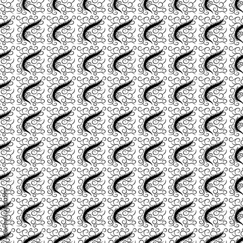 vector illustration an abstract pattern in the form of an ornament from geometric shapes of different shapes, sizes and colors