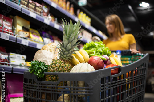 Εκτύπωση καμβά Supermarket shopping
