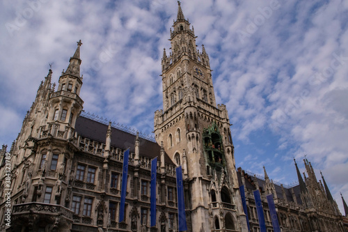 Munich  Germany  New Town Hall - building in Munich  in the northern part of the Marienplatz square