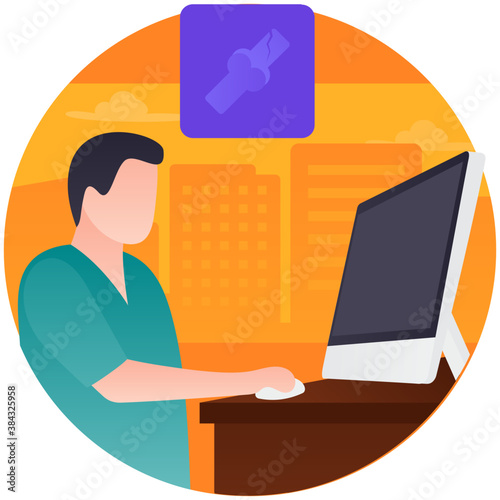 
Female doctor checking bone x ray report 
