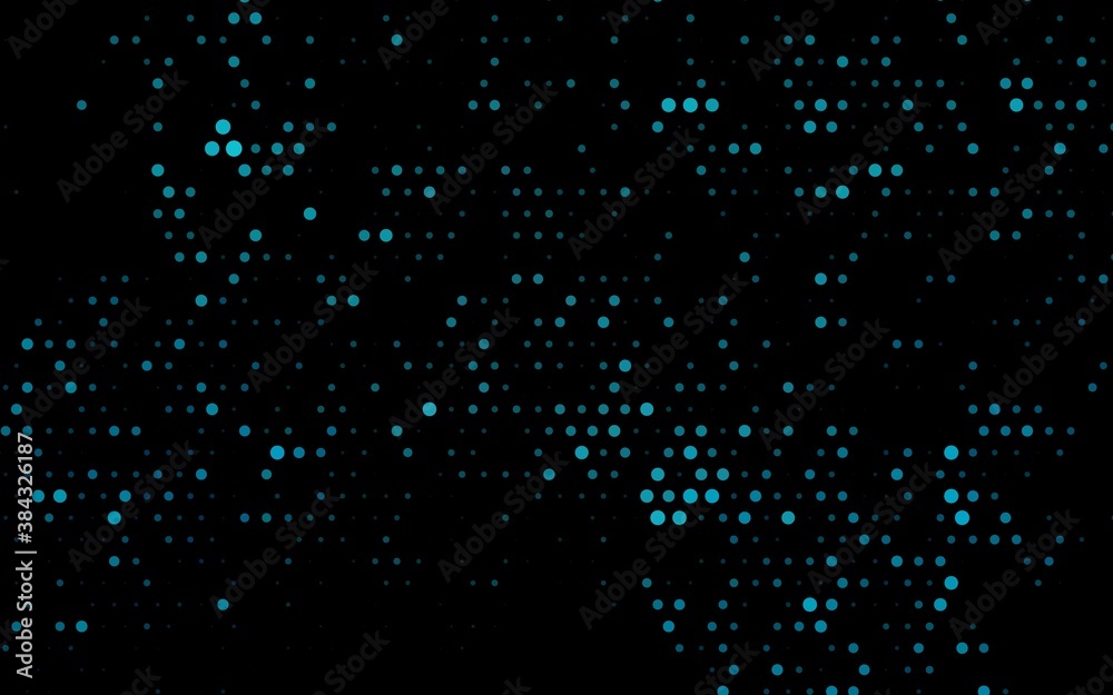 Dark BLUE vector template with circles.