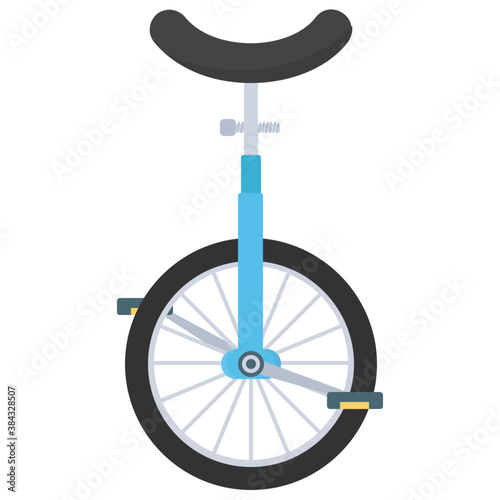  Single tyre unicycle for circus tricks 