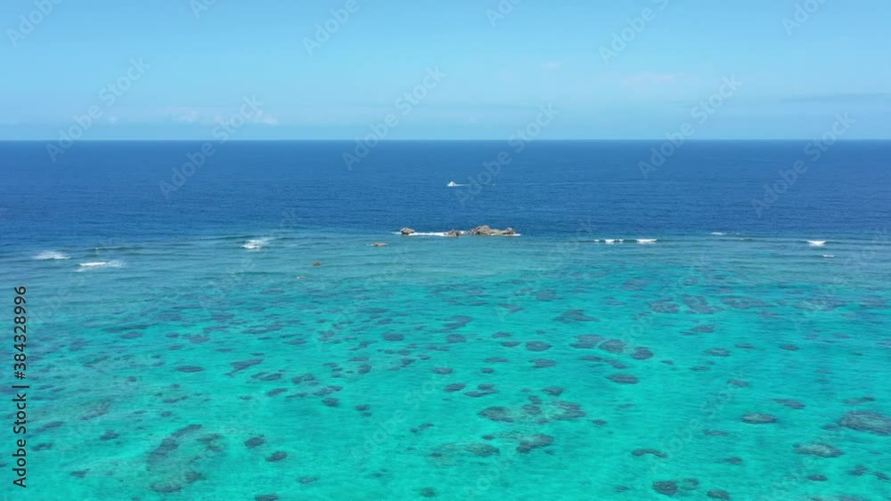 Aerial view of tropical blue sea Aerial view of tropical blue sea
