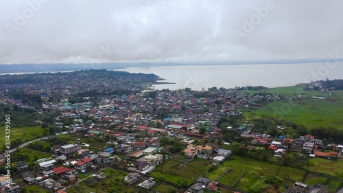 Marawi City and Lake Lanao, Mindanao Island. Marawi city and lake Lanao. Lanao del Sur, Philippines.
