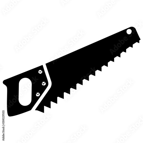 
Saw in round shape symbolizing rolling saw icon 
