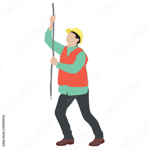 
A construction foreman to design buildings 
