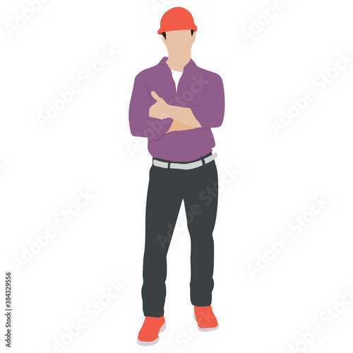 
A construction foreman to design buildings 
