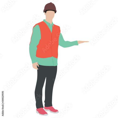 
A construction foreman to design buildings 
