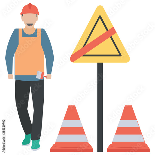 
A construction foreman to design buildings 
