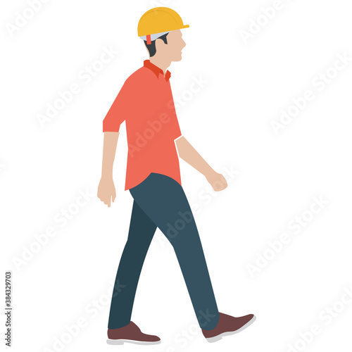 
A construction foreman to design buildings 
