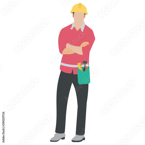 
A construction foreman to design buildings 
