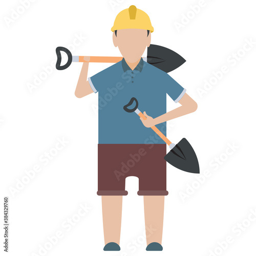 
A construction foreman to design buildings 
