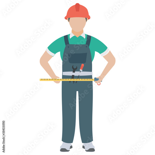 
A construction foreman to design buildings 
