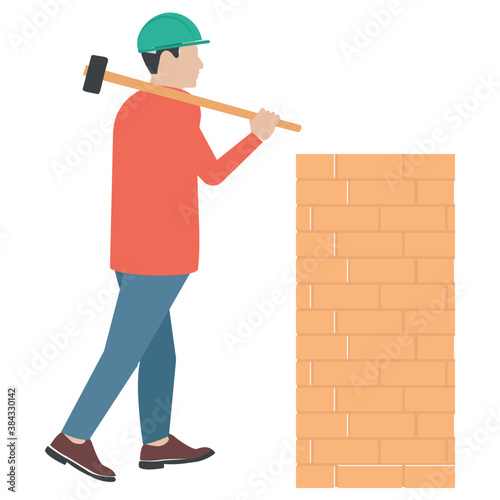 
A construction foreman to design buildings 
