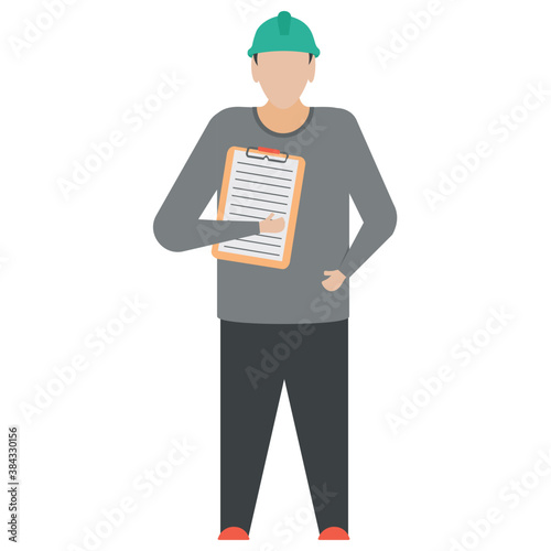 
A construction foreman to design buildings 
