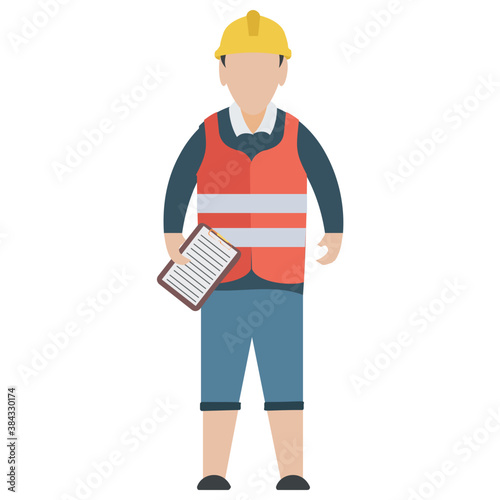 
A construction foreman to design buildings 
