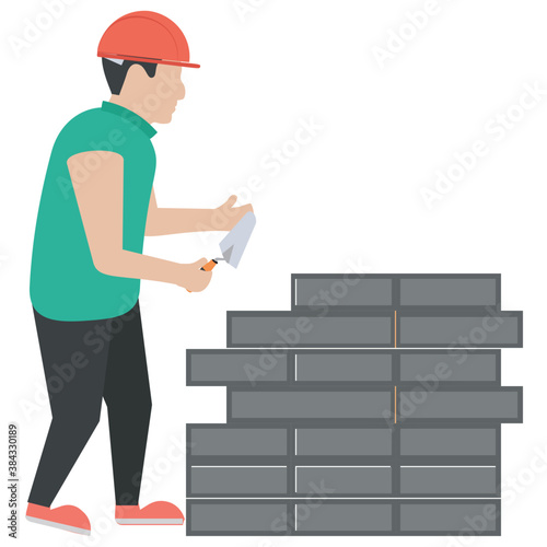 
A construction foreman to design buildings 
