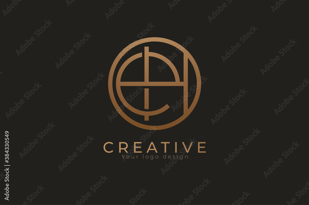 Abstract initial letter E and H logo, usable for branding and business logos, Flat Logo Design Template, vector illustration Abstract initial letter E and H logo, usable for branding and business logos, Flat Logo Design Template, vector illustration