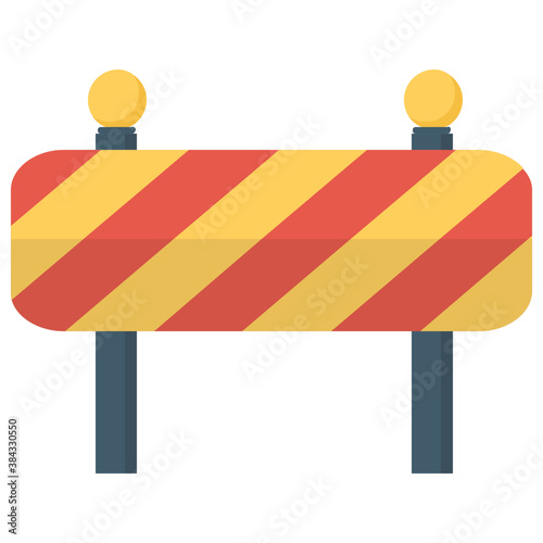 
A construction barrier having cone shape to stop traffic and folks 

