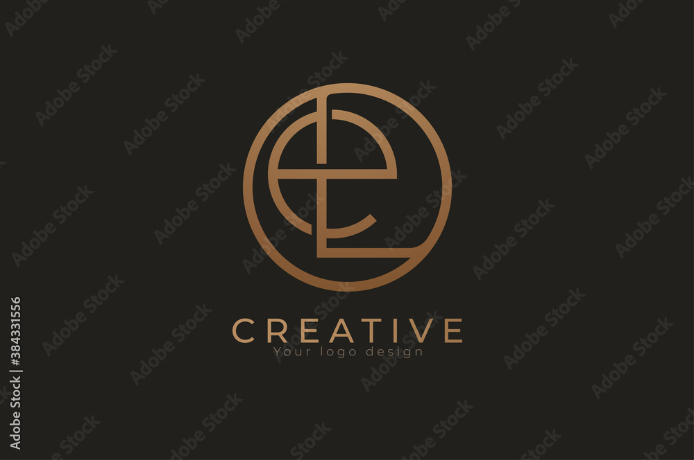 Abstract initial letter E and L logo, usable for branding and business logos, Flat Logo Design Template, vector illustration Abstract initial letter E and L logo, usable for branding and business logos, Flat Logo Design Template, vector illustration