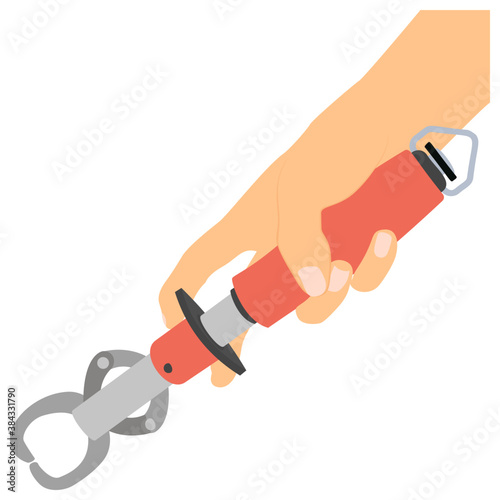 
Fishing accessories ardent plier icon 
