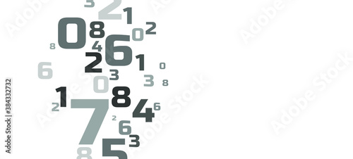 background with numbers in rhythmic dimensions.	