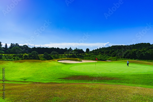 Fairway of Japanese golf course