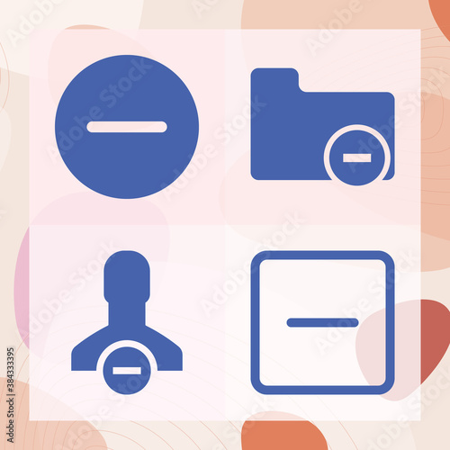 Simple set of harmful related filled icons