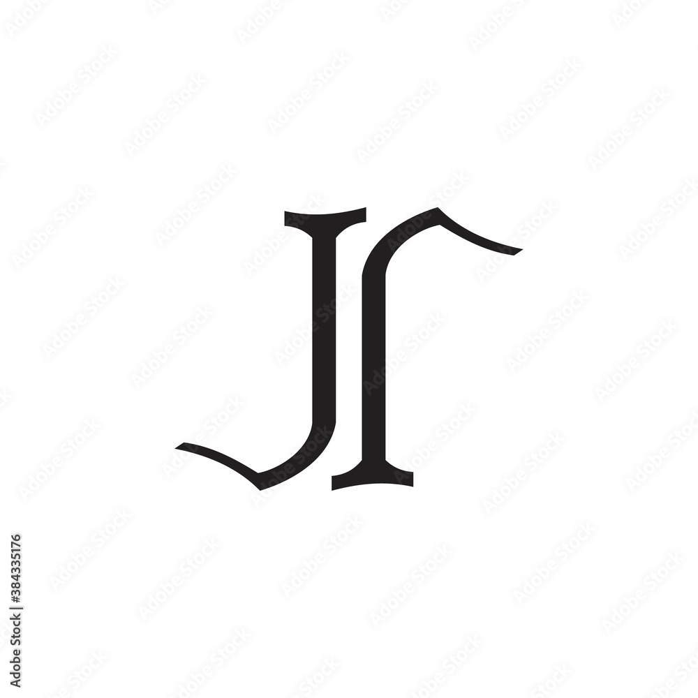 JR letter logo design vector JR letter logo design vector