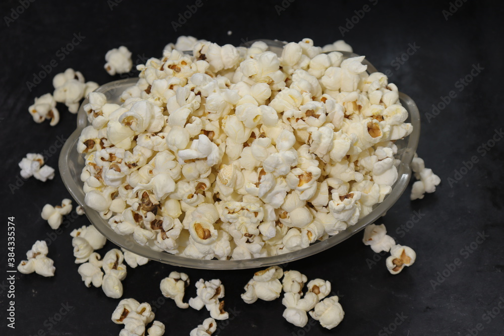 Heap of salted popcorn, isolated on white background. Heap of salted popcorn, isolated on white background.