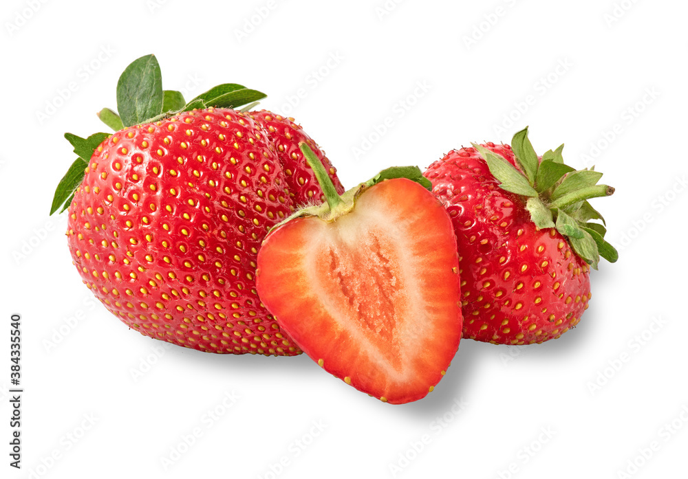 Strawberry isolated on white background. Clipping Path Strawberry isolated on white background. Clipping Path