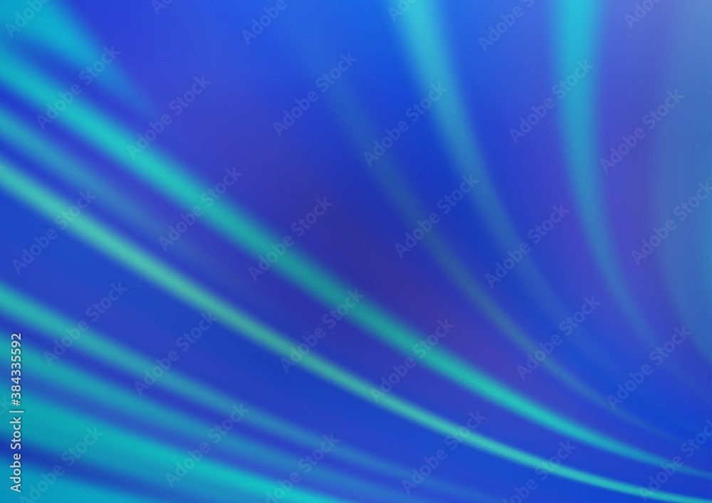 Fototapeta premium Light BLUE vector blurred shine abstract pattern.