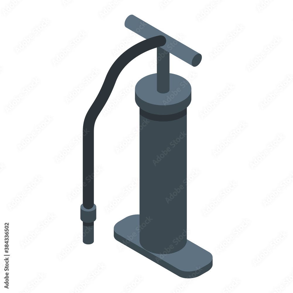 Air pump icon. Isometric of air pump vector icon for web design isolated on white background Air pump icon. Isometric of air pump vector icon for web design isolated on white background
