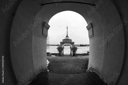 Stolobny Island, Seliger lake, Russia photo