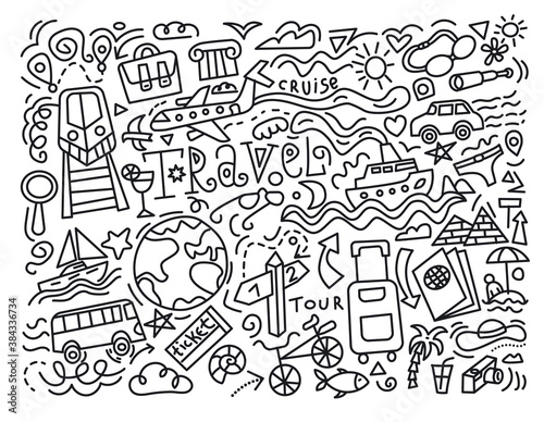travel doodles