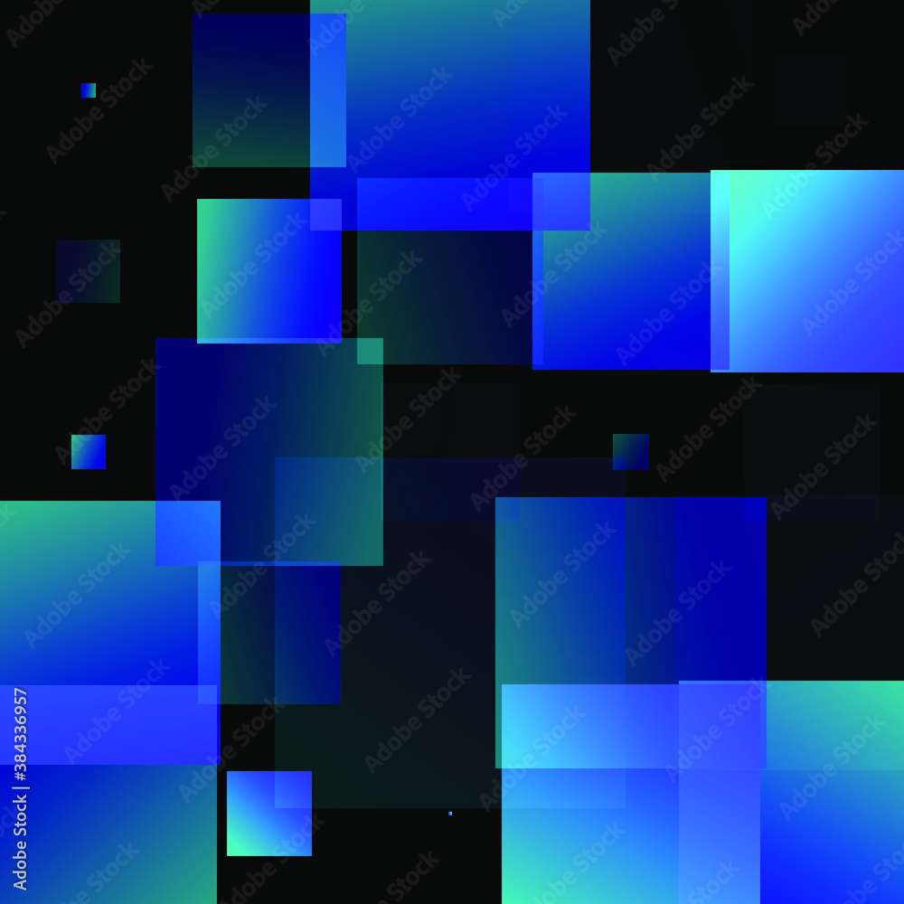 background with blue squares