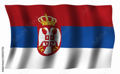 Quadro em tela セルビア共和国の国旗