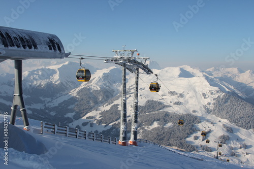 Winterlandschaft Saalbach-Hinterglemm Ski photo