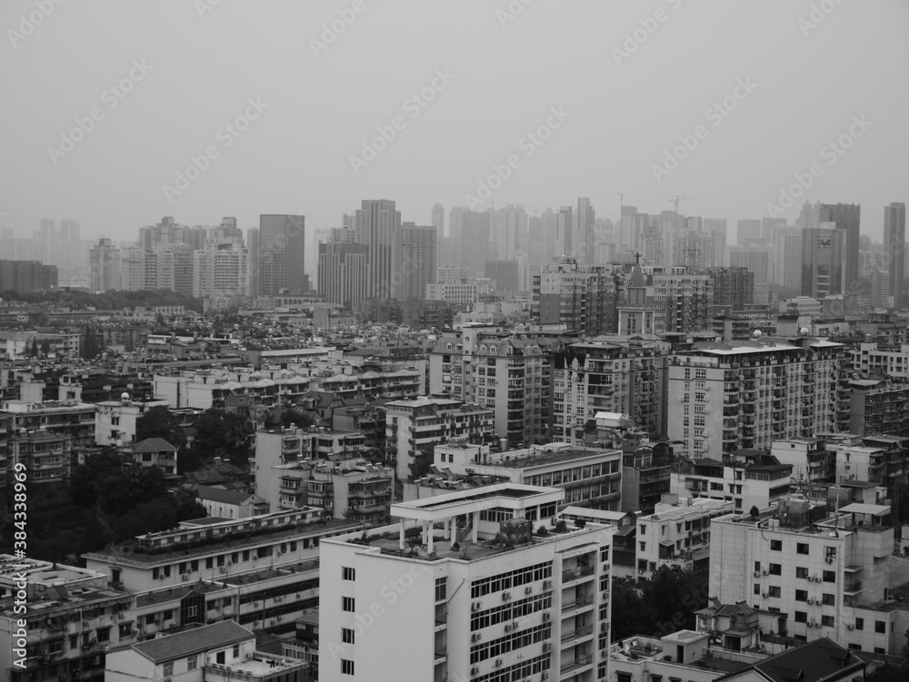 A panoramic view of buildings in China