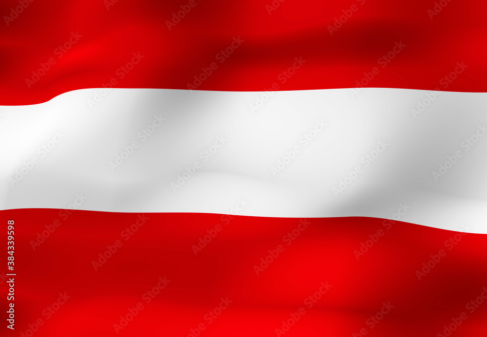 オーストリアの国旗 オーストリアの国旗