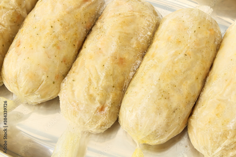 many bread dumplings on a tablet