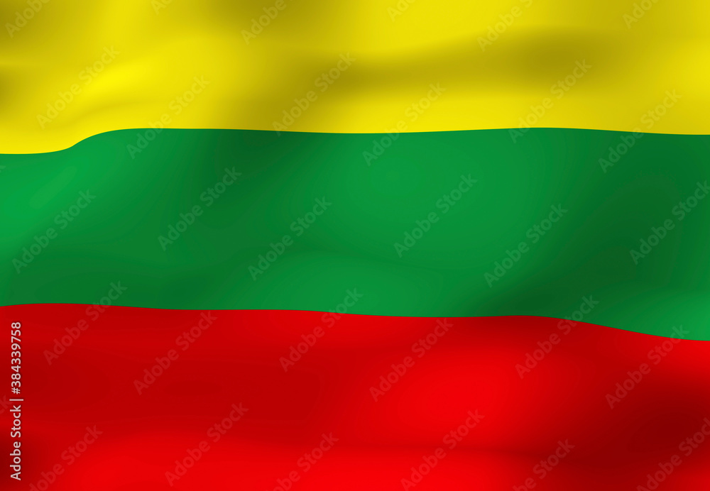 Fototapeta premium リトアニアの国旗