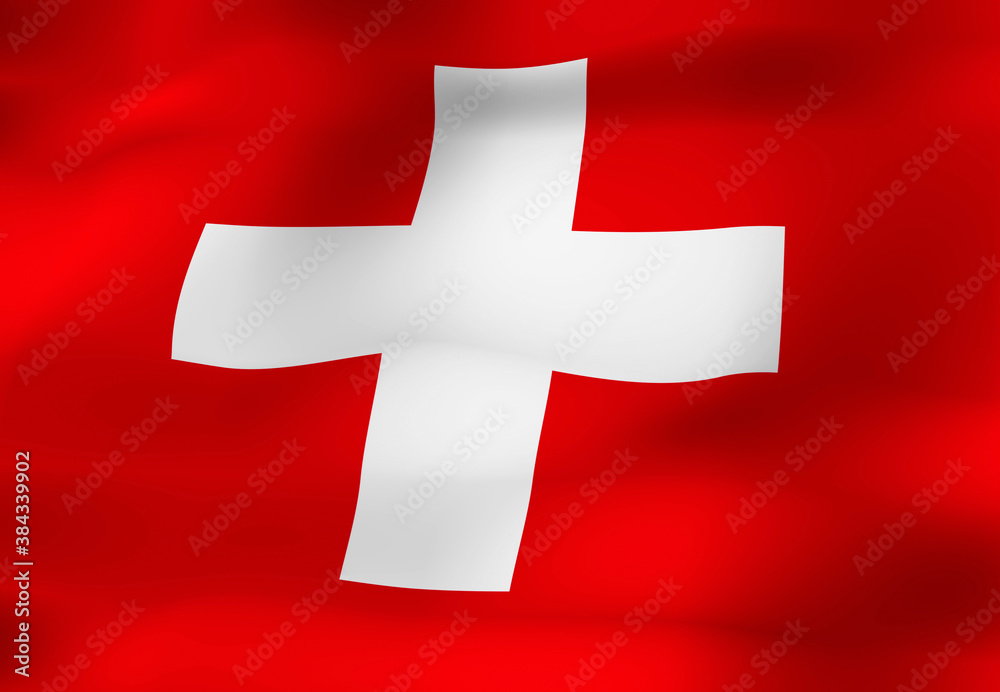スイスの国旗 スイスの国旗