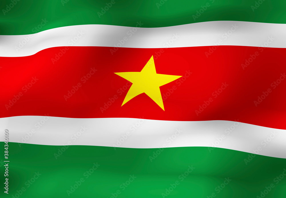 スリナムの国旗 Stock Illustration Adobe Stock